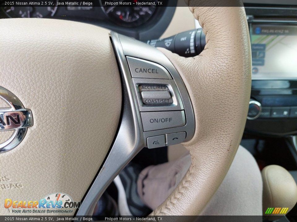 2015 Nissan Altima 2.5 SV Java Metallic / Beige Photo #17