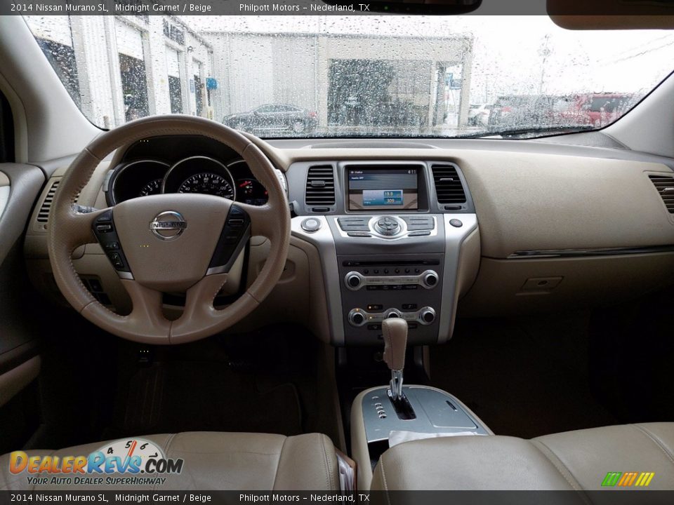 2014 Nissan Murano SL Midnight Garnet / Beige Photo #5