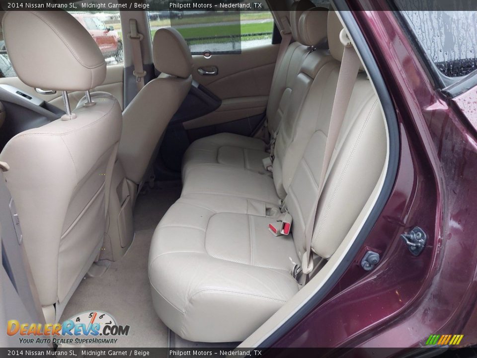 2014 Nissan Murano SL Midnight Garnet / Beige Photo #6
