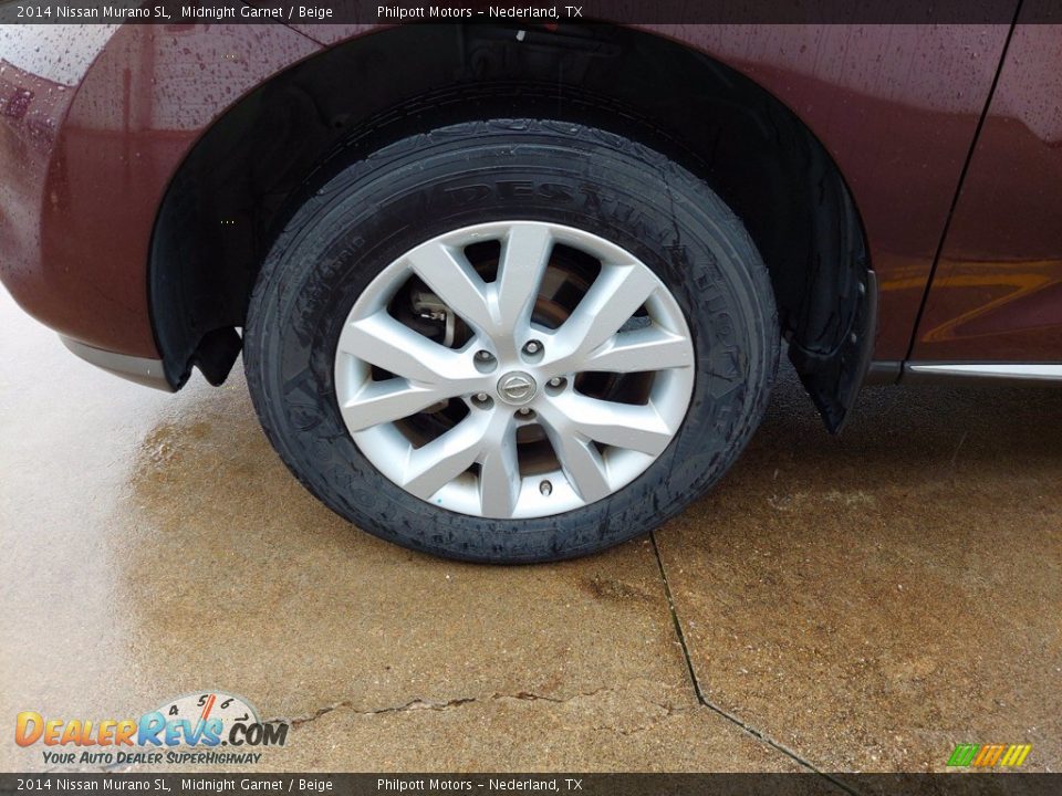 2014 Nissan Murano SL Midnight Garnet / Beige Photo #10