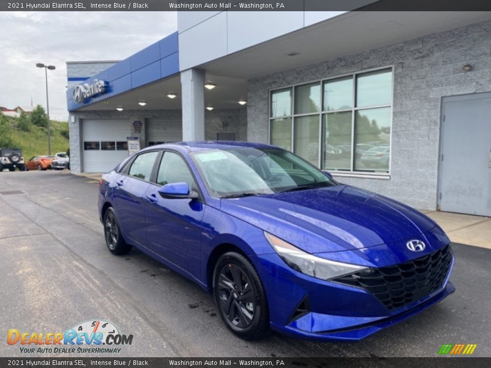 2021 Hyundai Elantra SEL Intense Blue / Black Photo #1