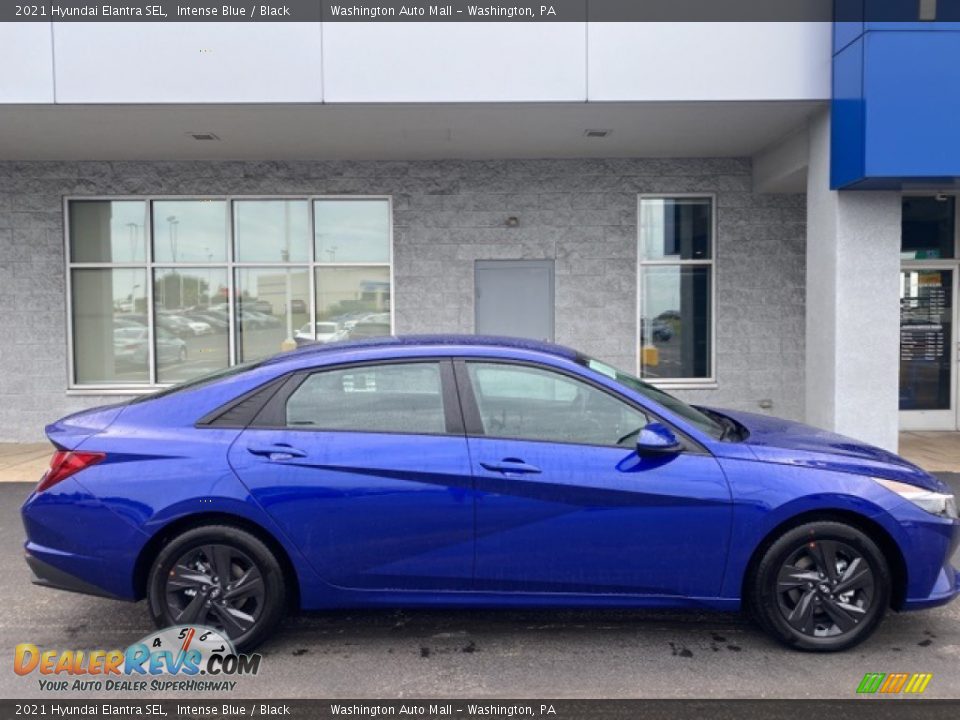 2021 Hyundai Elantra SEL Intense Blue / Black Photo #2