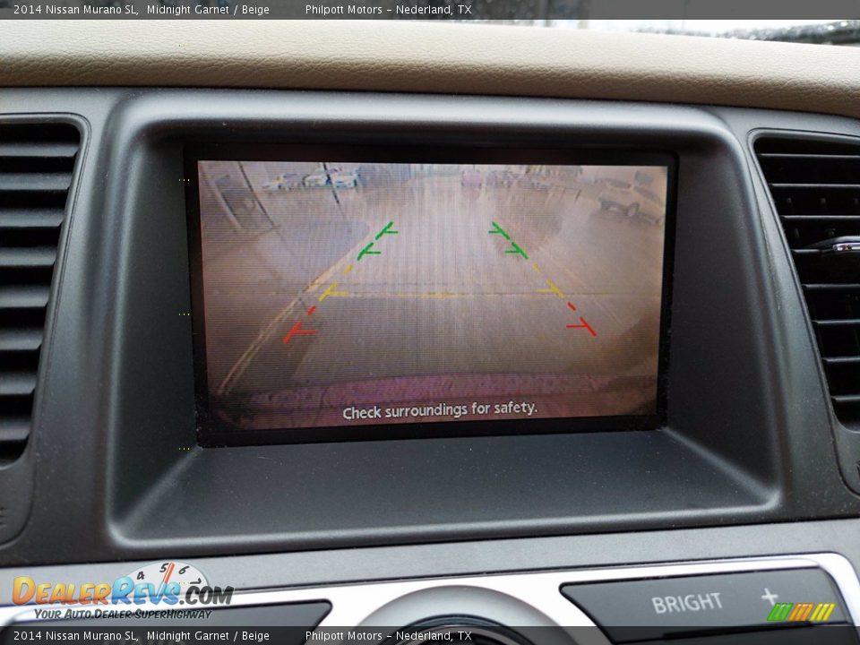 2014 Nissan Murano SL Midnight Garnet / Beige Photo #20