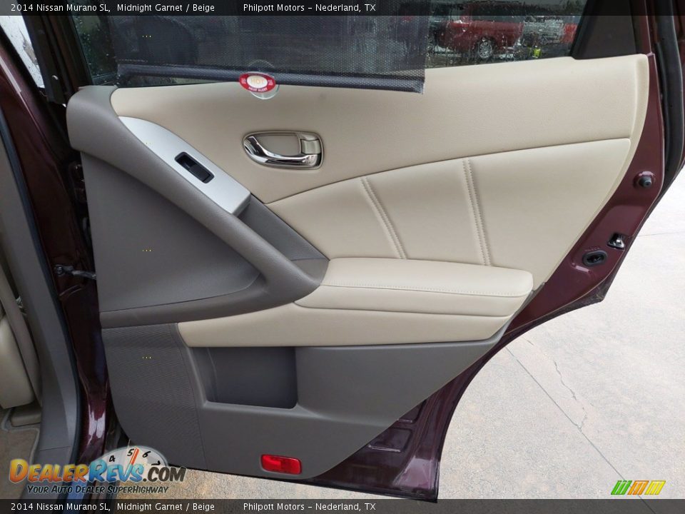 2014 Nissan Murano SL Midnight Garnet / Beige Photo #26