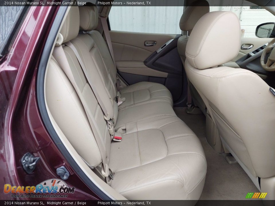 2014 Nissan Murano SL Midnight Garnet / Beige Photo #27