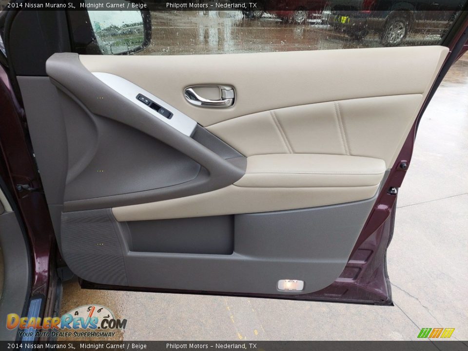 2014 Nissan Murano SL Midnight Garnet / Beige Photo #28