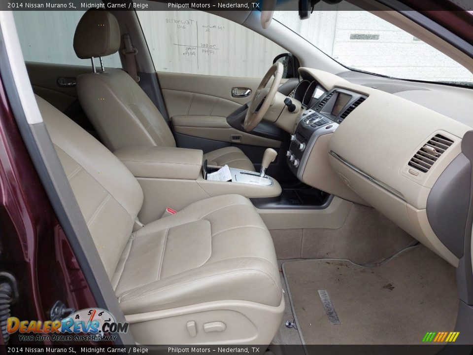 2014 Nissan Murano SL Midnight Garnet / Beige Photo #29
