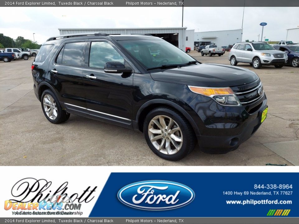 2014 Ford Explorer Limited Tuxedo Black / Charcoal Black Photo #1