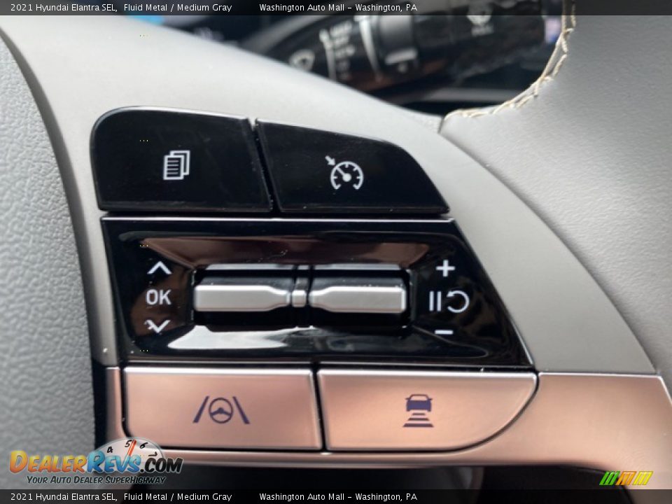 2021 Hyundai Elantra SEL Fluid Metal / Medium Gray Photo #13