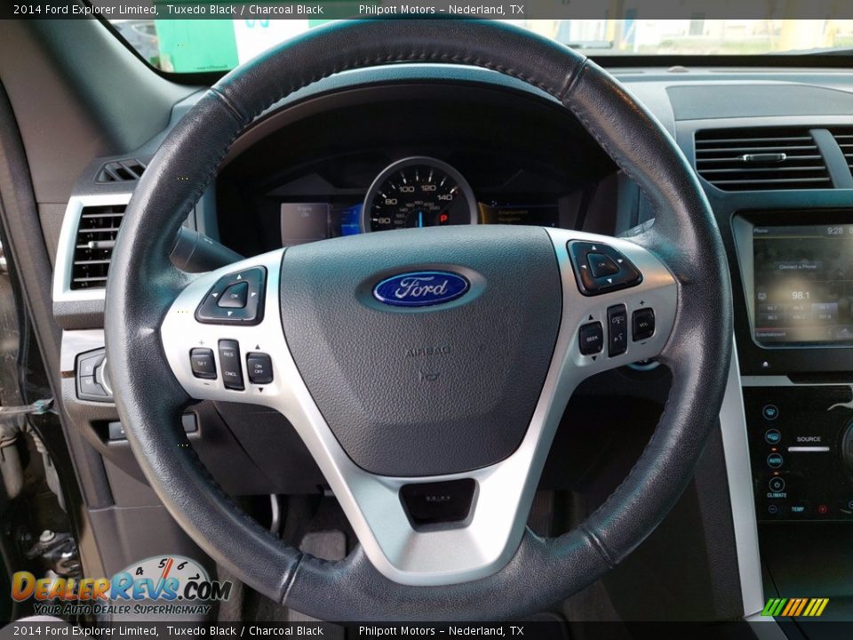 2014 Ford Explorer Limited Tuxedo Black / Charcoal Black Photo #15