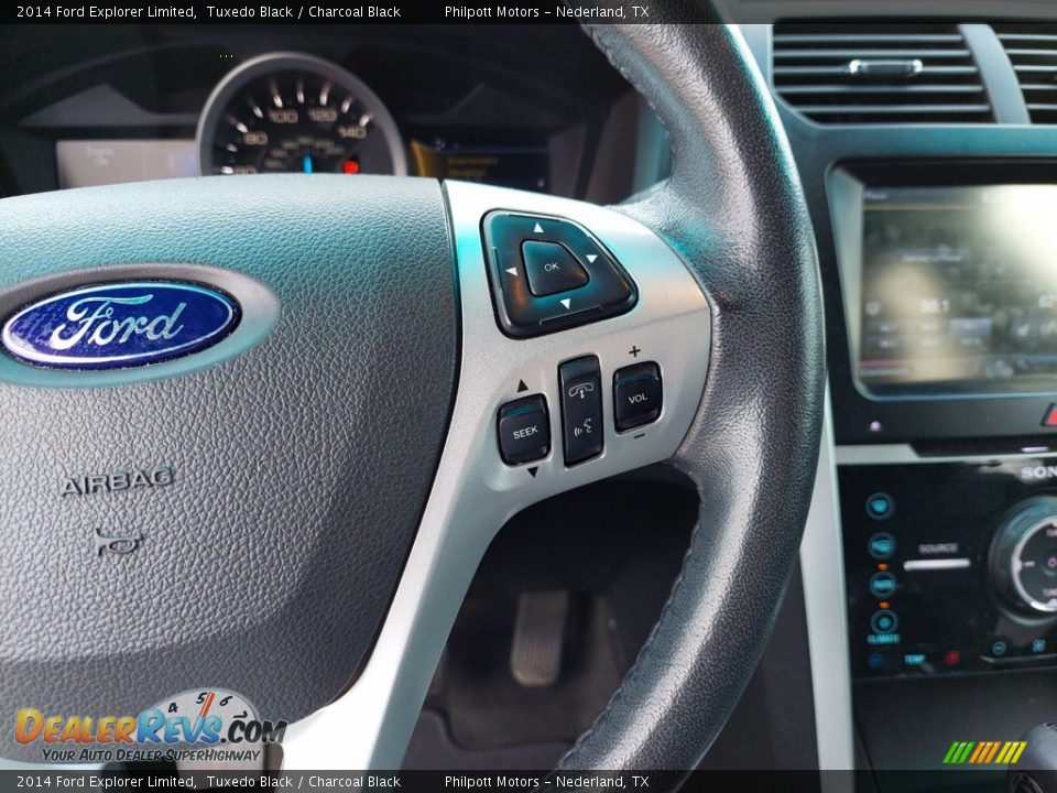 2014 Ford Explorer Limited Tuxedo Black / Charcoal Black Photo #17