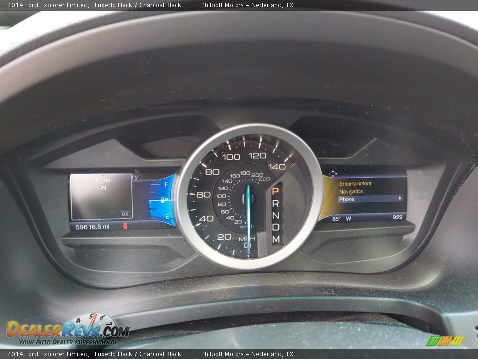 2014 Ford Explorer Limited Tuxedo Black / Charcoal Black Photo #25