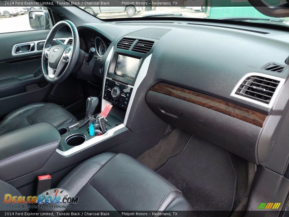 2014 Ford Explorer Limited Tuxedo Black / Charcoal Black Photo #34