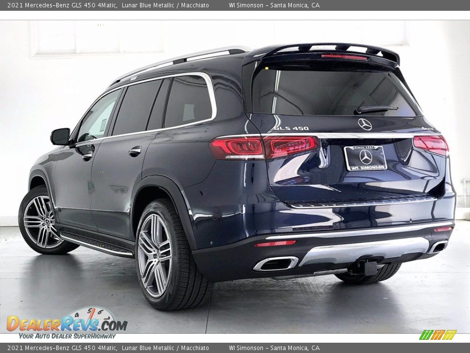 2021 Mercedes-Benz GLS 450 4Matic Lunar Blue Metallic / Macchiato Photo #2