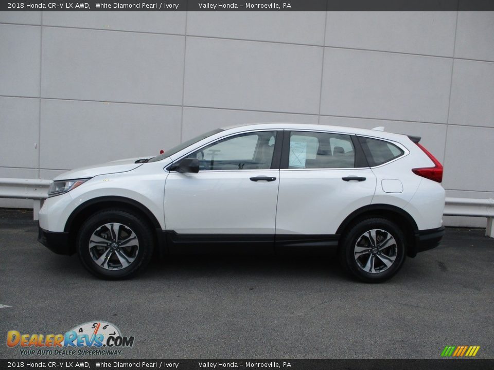 2018 Honda CR-V LX AWD White Diamond Pearl / Ivory Photo #2