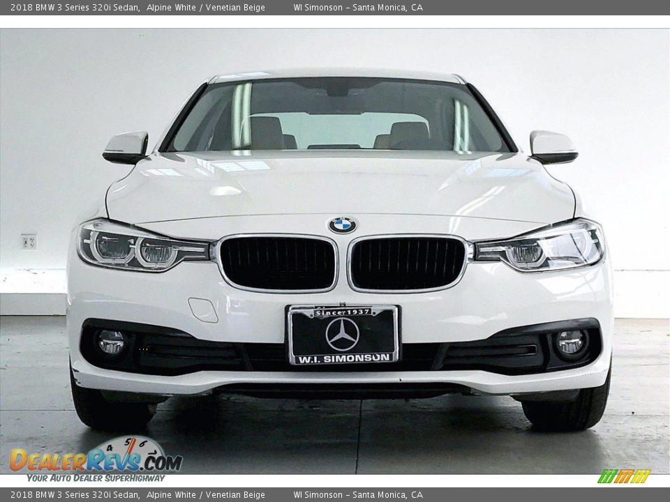 2018 BMW 3 Series 320i Sedan Alpine White / Venetian Beige Photo #2