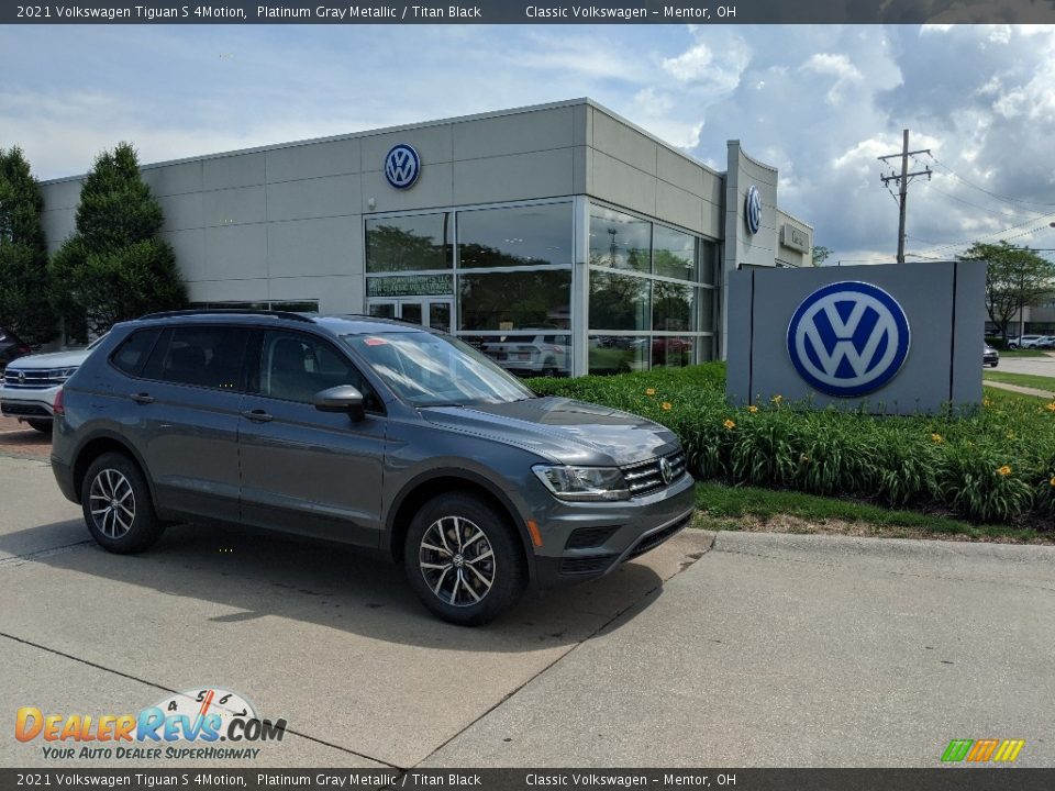 2021 Volkswagen Tiguan S 4Motion Platinum Gray Metallic / Titan Black Photo #1