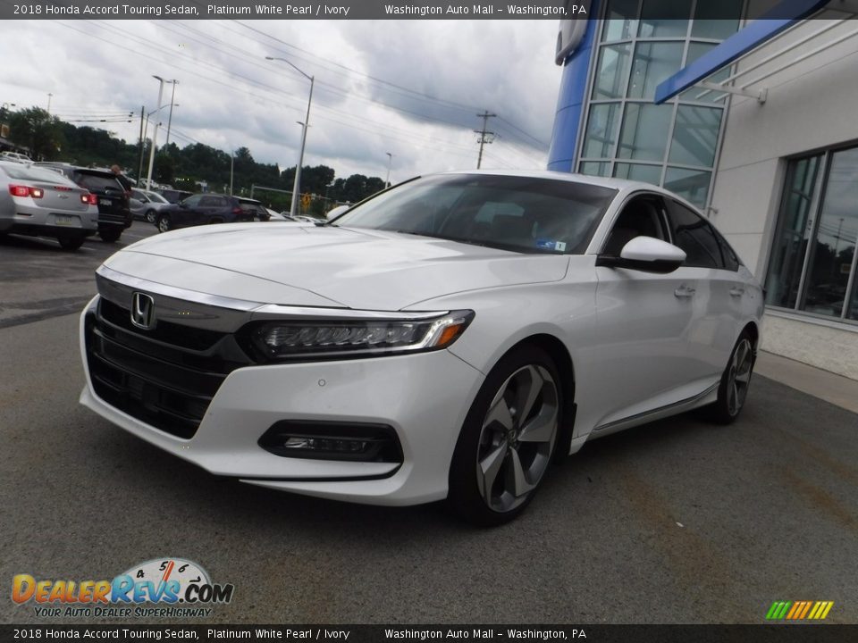 2018 Honda Accord Touring Sedan Platinum White Pearl / Ivory Photo #6