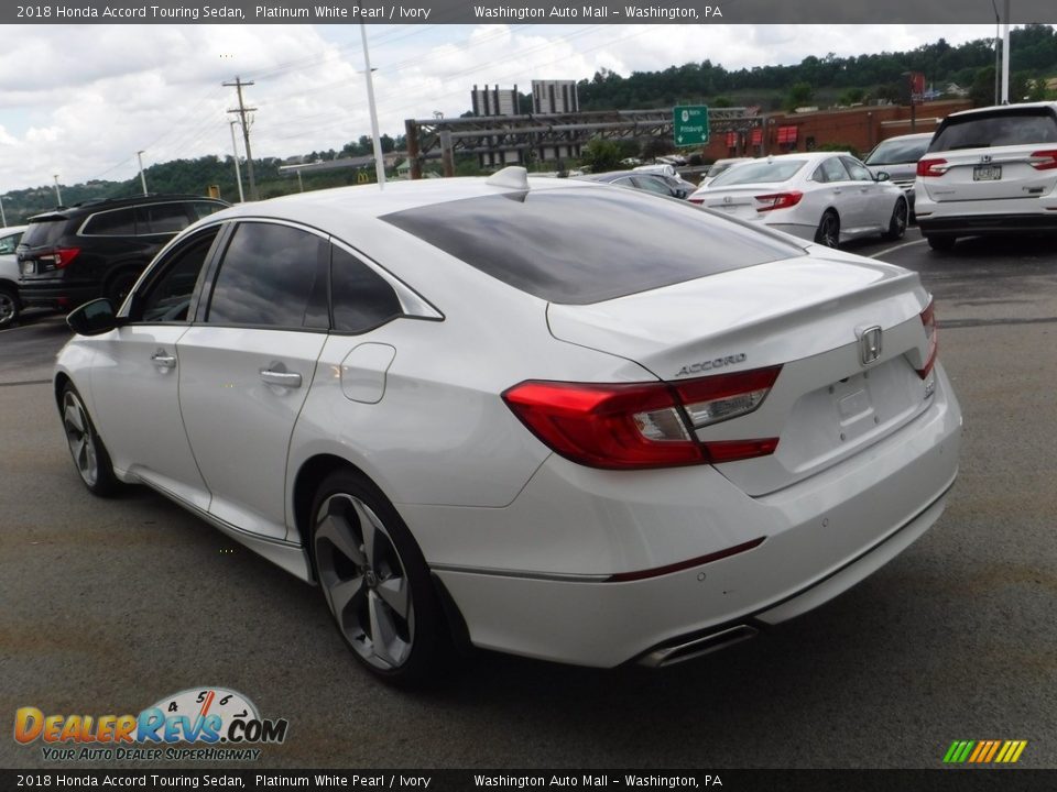 2018 Honda Accord Touring Sedan Platinum White Pearl / Ivory Photo #8