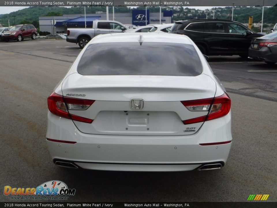 2018 Honda Accord Touring Sedan Platinum White Pearl / Ivory Photo #9