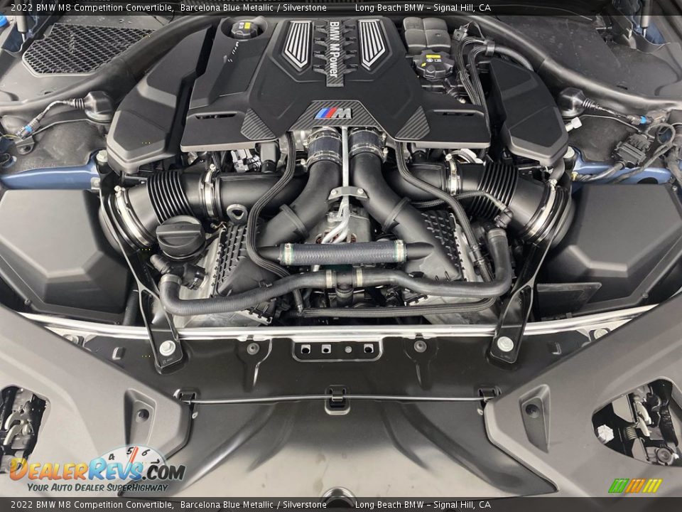 2022 BMW M8 Competition Convertible 4.4 Liter M TwinPower Turbocharged DOHC 32-Valve VVT V8 Engine Photo #9