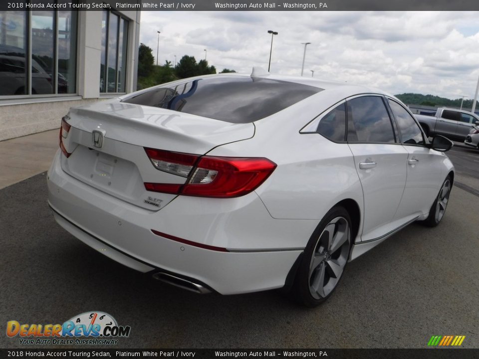 2018 Honda Accord Touring Sedan Platinum White Pearl / Ivory Photo #10