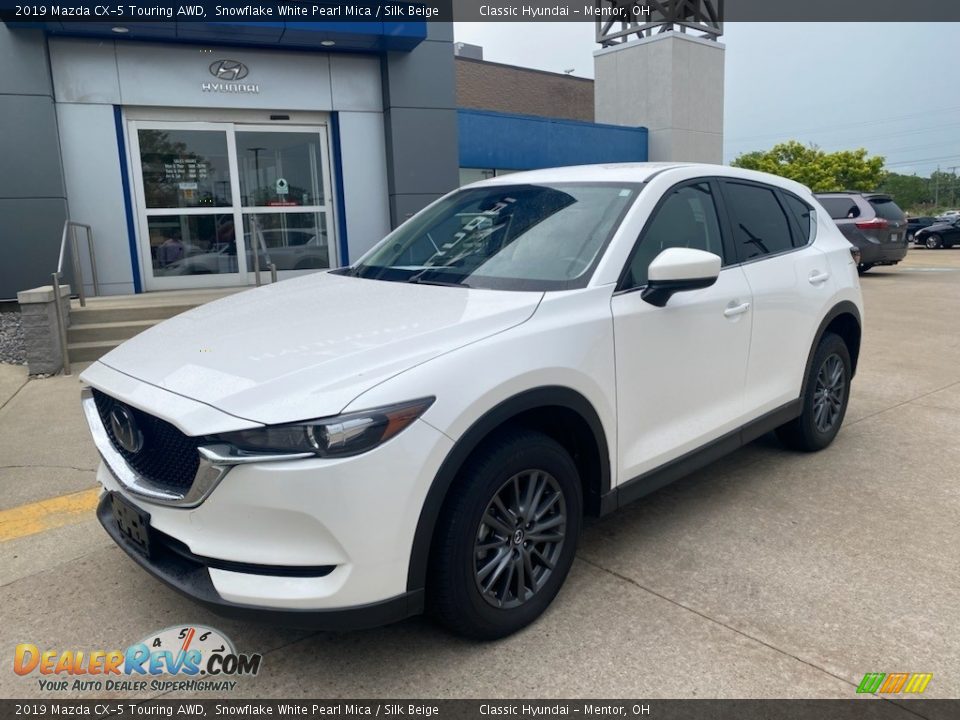2019 Mazda CX-5 Touring AWD Snowflake White Pearl Mica / Silk Beige Photo #1