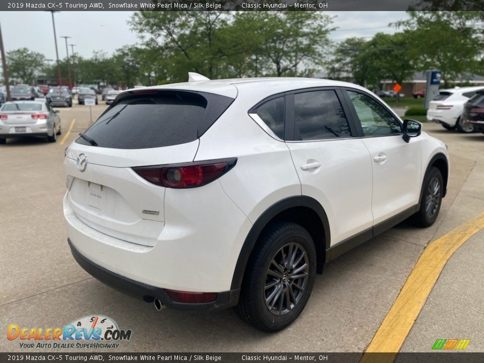 2019 Mazda CX-5 Touring AWD Snowflake White Pearl Mica / Silk Beige Photo #2