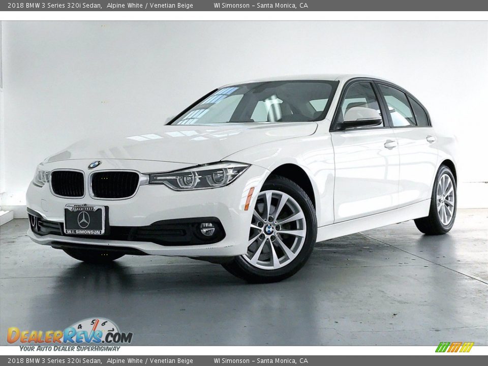 2018 BMW 3 Series 320i Sedan Alpine White / Venetian Beige Photo #12