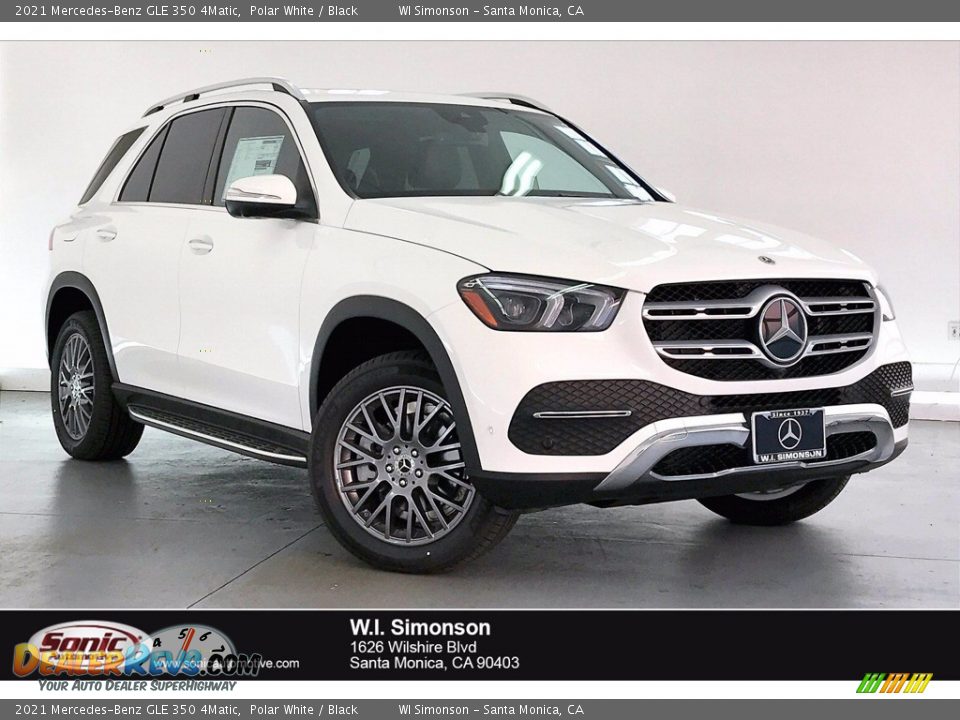 2021 Mercedes-Benz GLE 350 4Matic Polar White / Black Photo #1