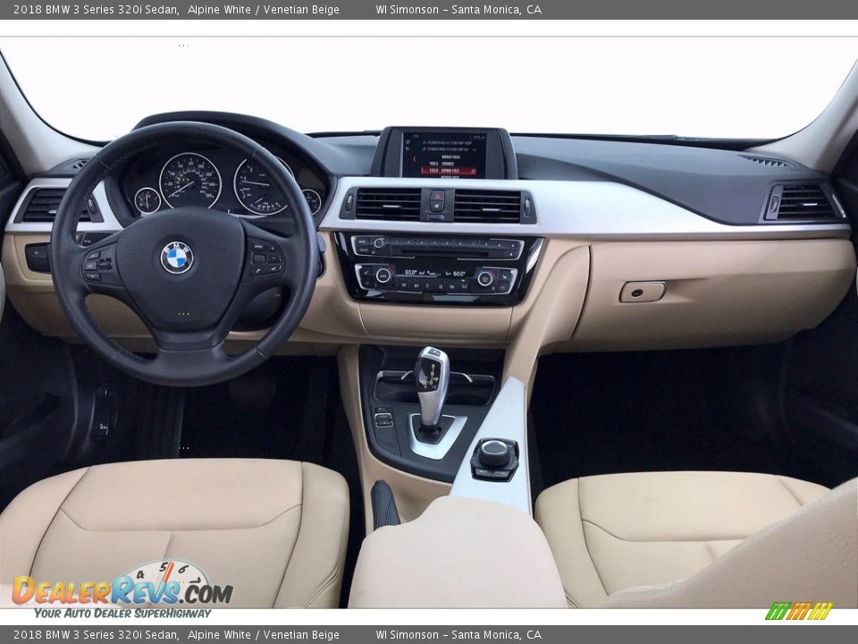 2018 BMW 3 Series 320i Sedan Alpine White / Venetian Beige Photo #15