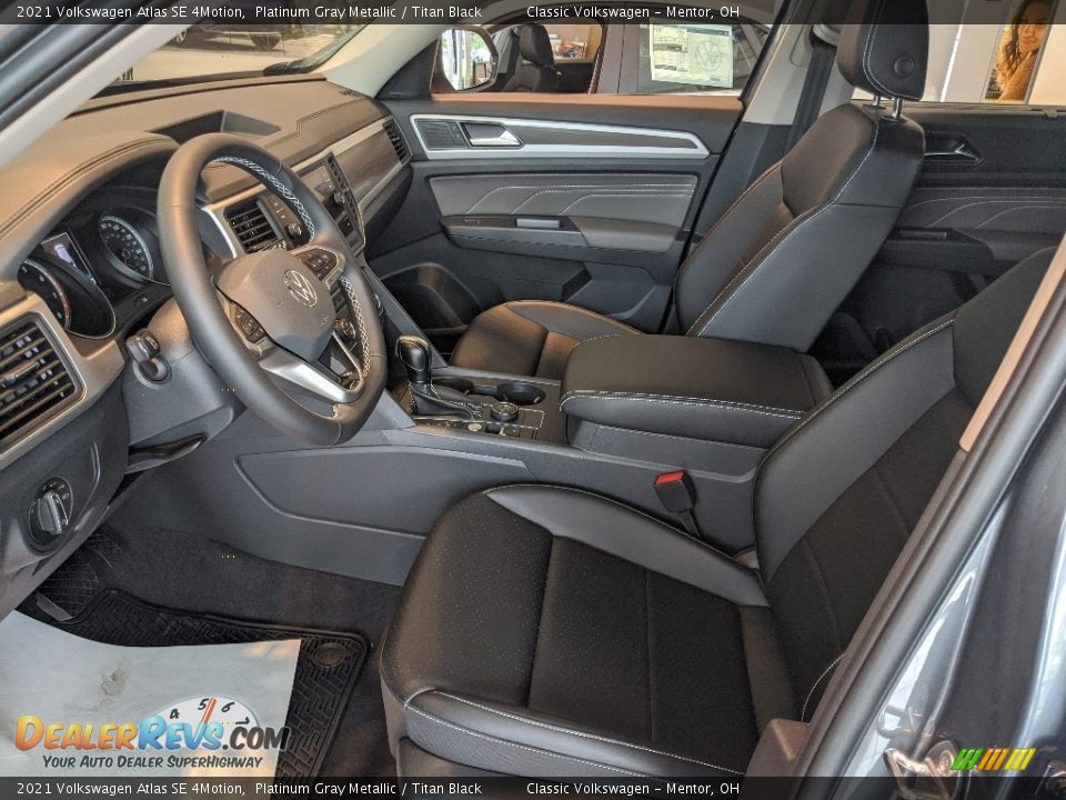 2021 Volkswagen Atlas SE 4Motion Platinum Gray Metallic / Titan Black Photo #4
