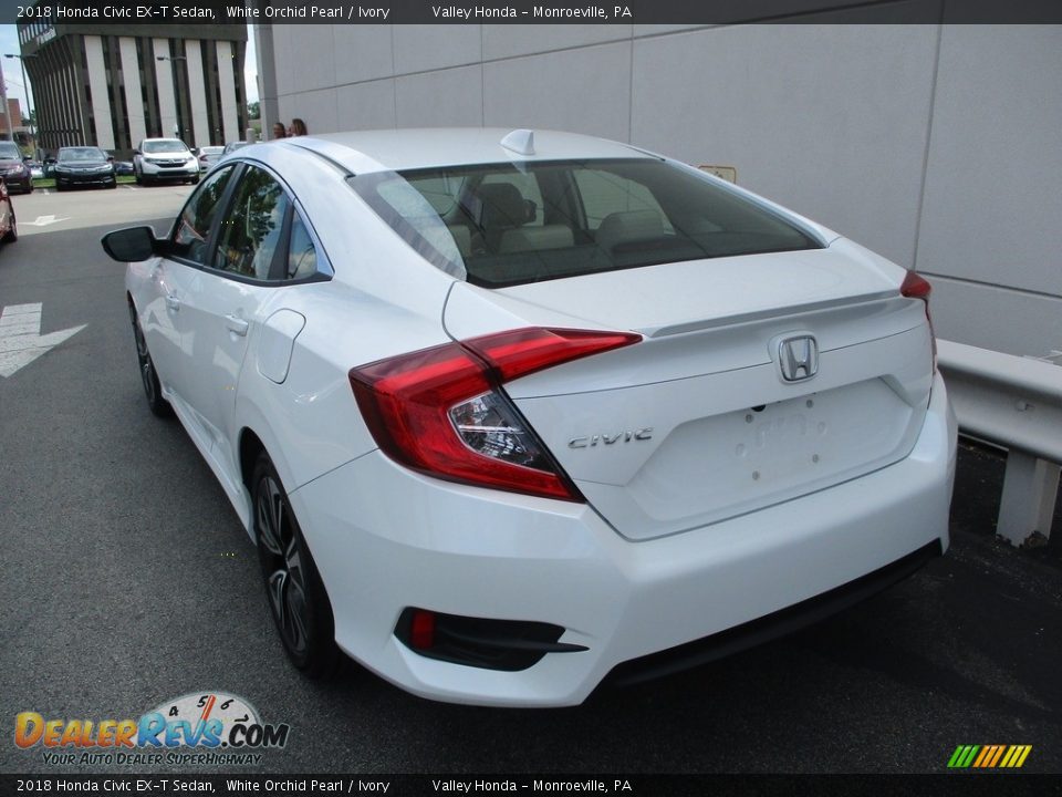 2018 Honda Civic EX-T Sedan White Orchid Pearl / Ivory Photo #3