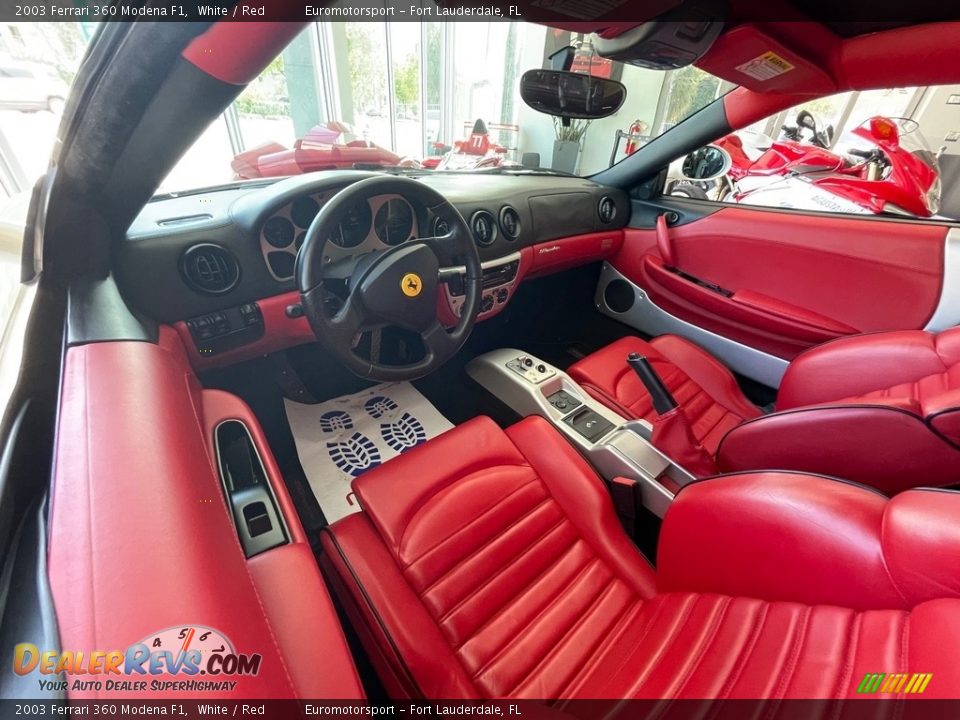 Red Interior - 2003 Ferrari 360 Modena F1 Photo #4