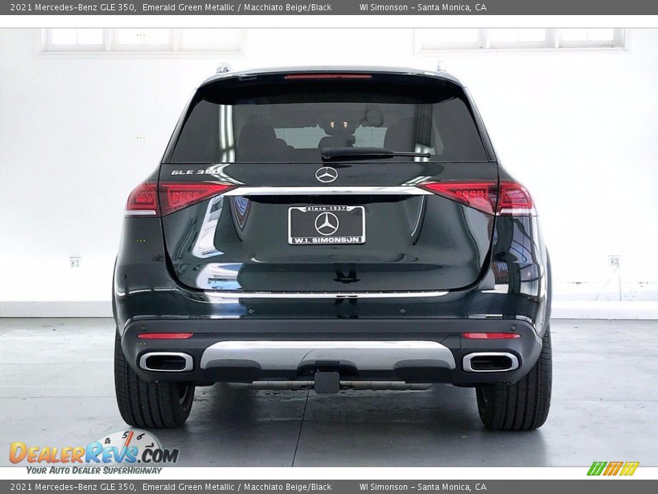 2021 Mercedes-Benz GLE 350 Emerald Green Metallic / Macchiato Beige/Black Photo #3