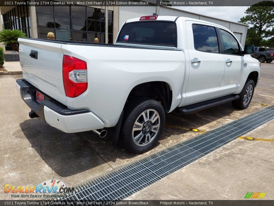 2021 Toyota Tundra 1794 CrewMax 4x4 Wind Chill Pearl / 1794 Edition Brown/Black Photo #3