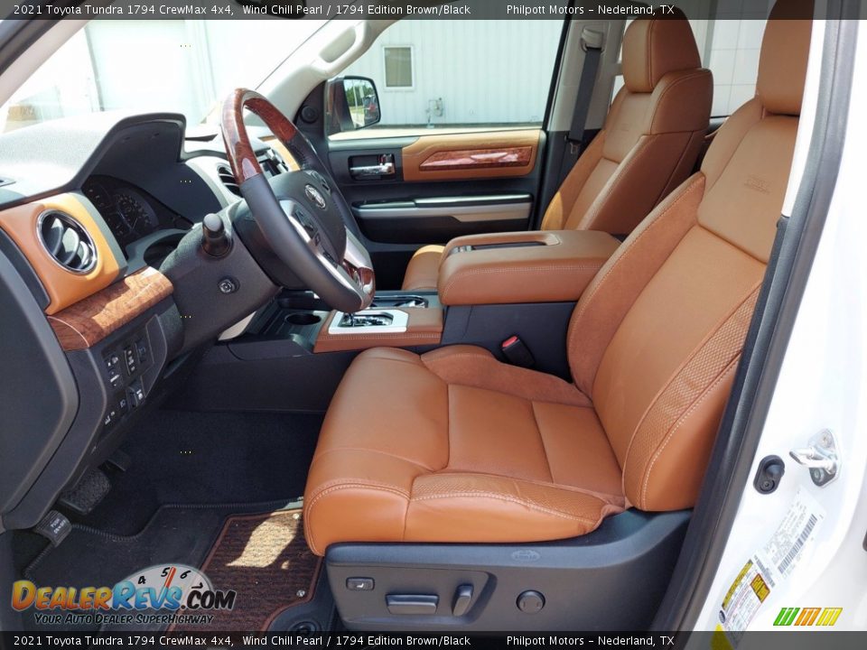 1794 Edition Brown/Black Interior - 2021 Toyota Tundra 1794 CrewMax 4x4 Photo #4