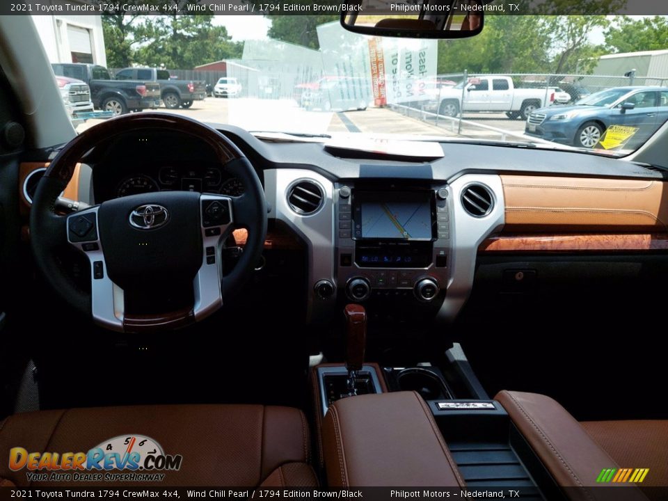2021 Toyota Tundra 1794 CrewMax 4x4 Wind Chill Pearl / 1794 Edition Brown/Black Photo #5