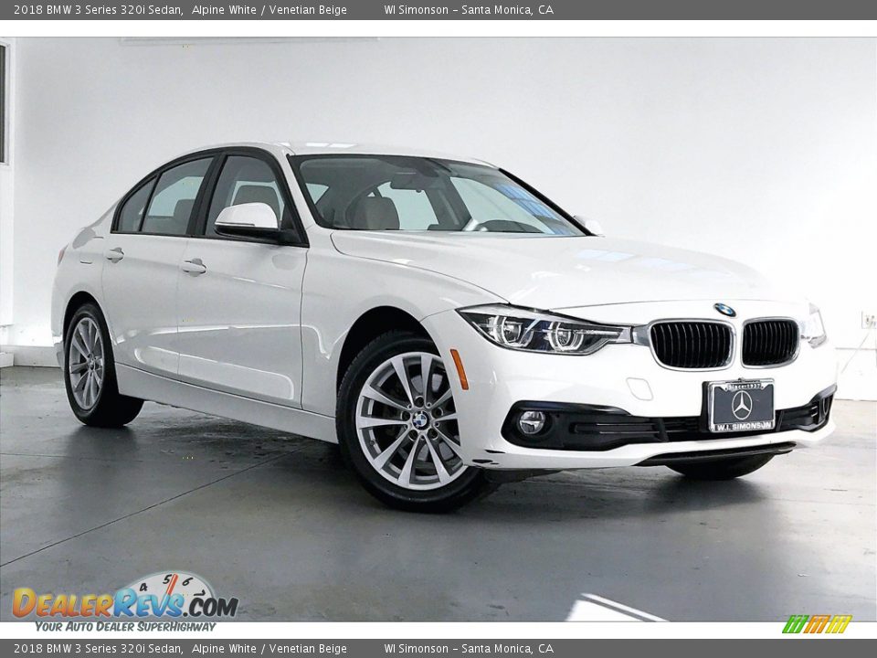 2018 BMW 3 Series 320i Sedan Alpine White / Venetian Beige Photo #33