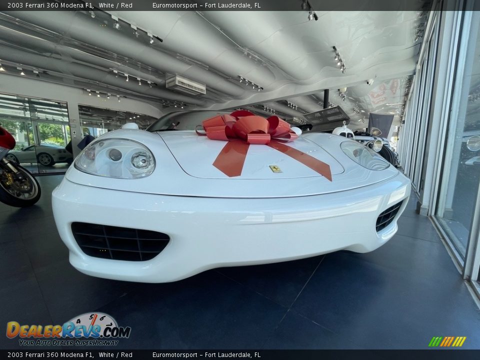 2003 Ferrari 360 Modena F1 White / Red Photo #9