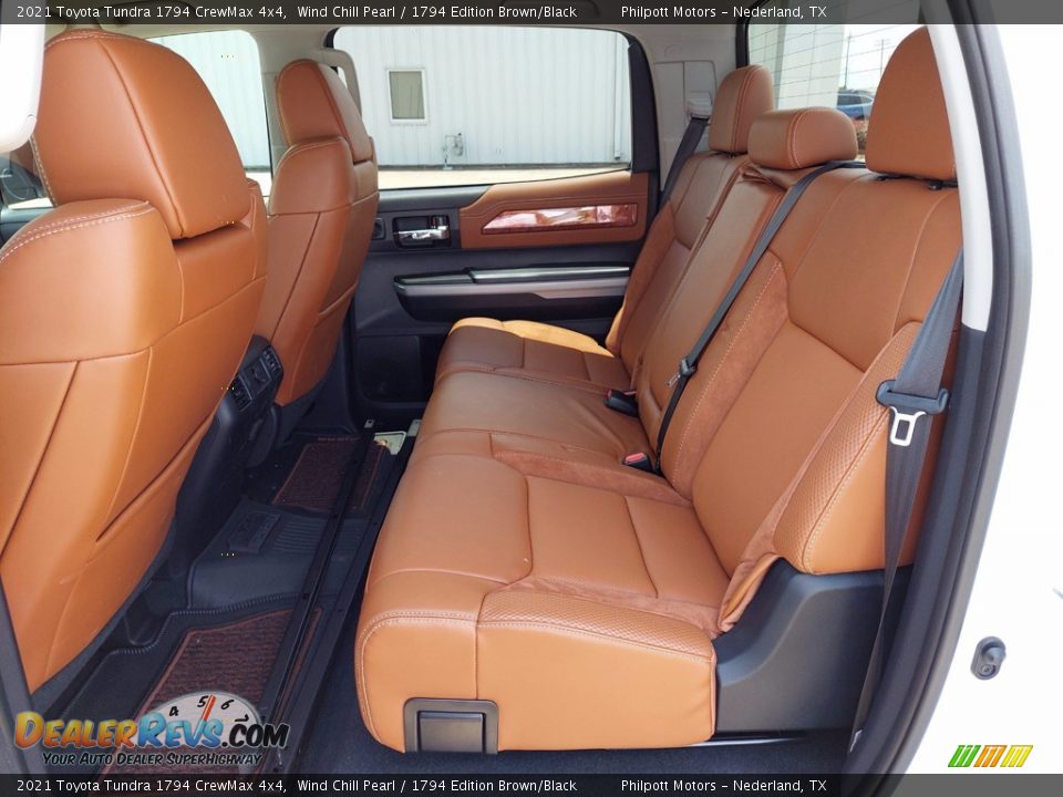 Rear Seat of 2021 Toyota Tundra 1794 CrewMax 4x4 Photo #6
