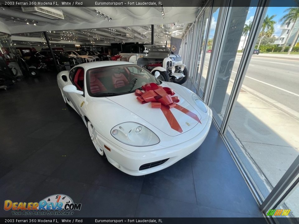 2003 Ferrari 360 Modena F1 White / Red Photo #11