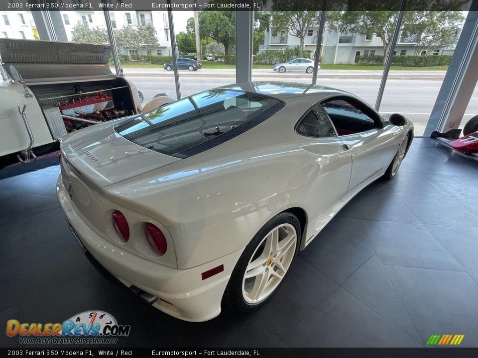 2003 Ferrari 360 Modena F1 White / Red Photo #12