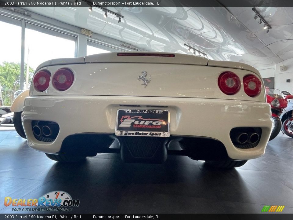 2003 Ferrari 360 Modena F1 White / Red Photo #13