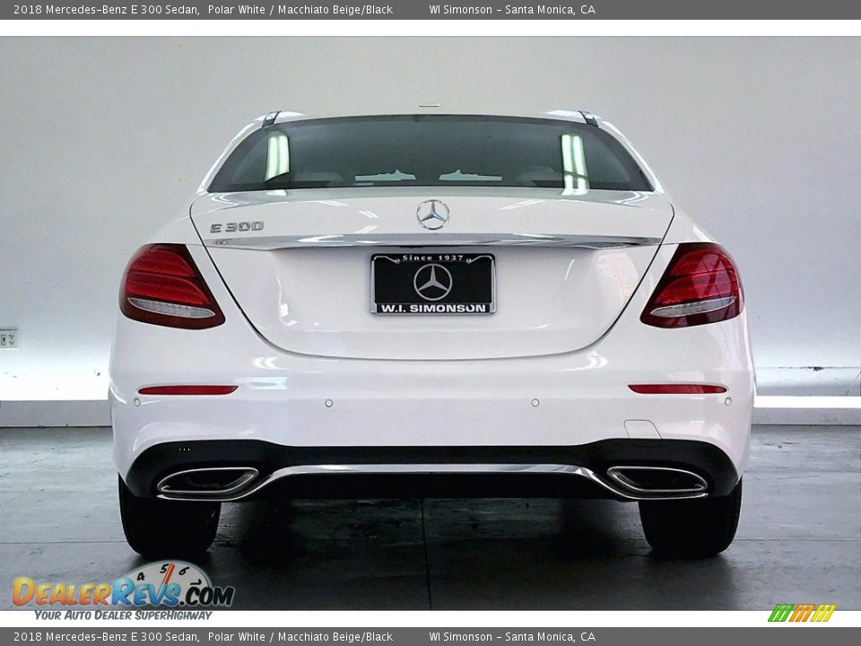 2018 Mercedes-Benz E 300 Sedan Polar White / Macchiato Beige/Black Photo #3