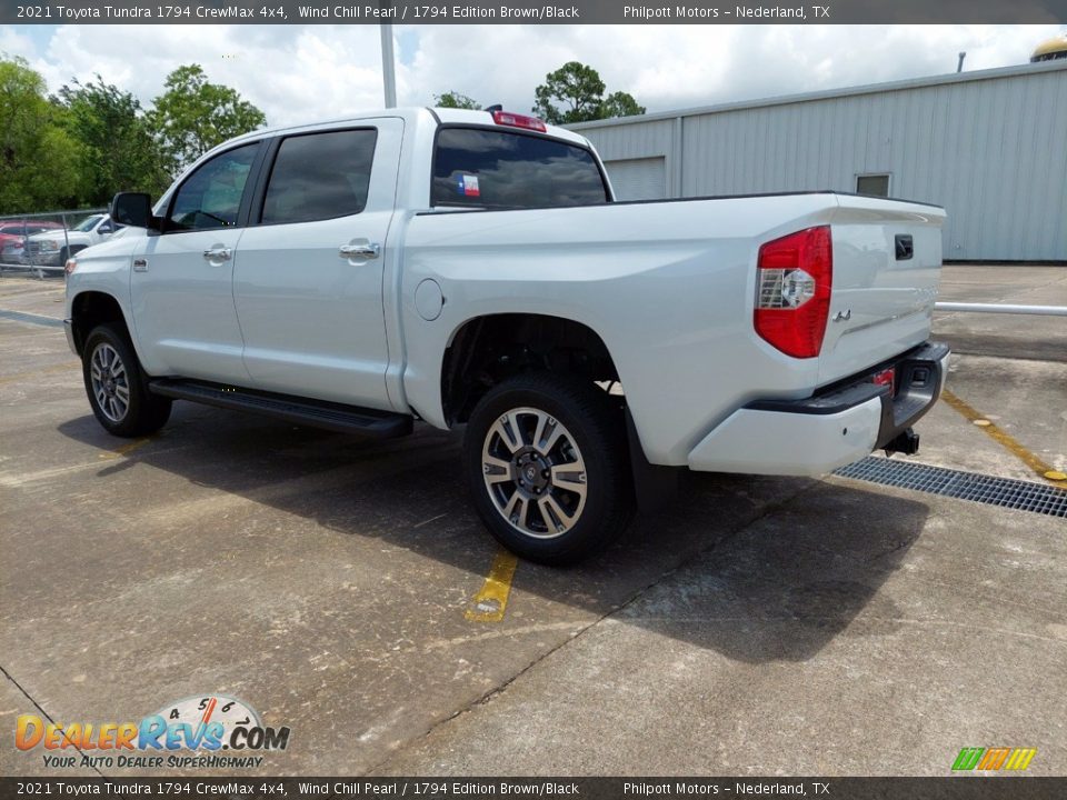 2021 Toyota Tundra 1794 CrewMax 4x4 Wind Chill Pearl / 1794 Edition Brown/Black Photo #11