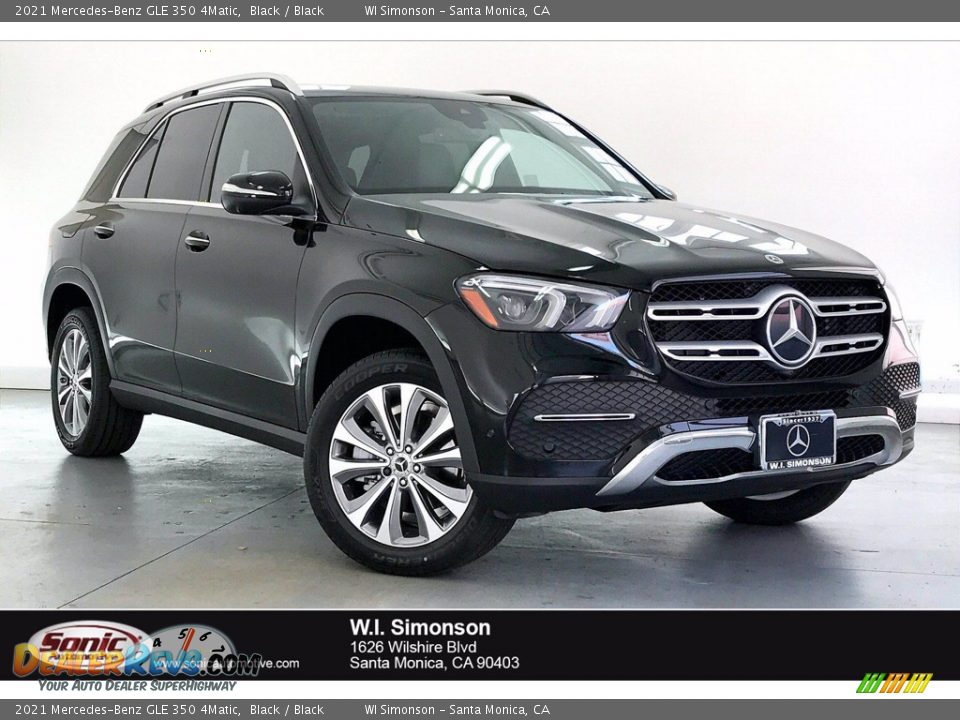 2021 Mercedes-Benz GLE 350 4Matic Black / Black Photo #1