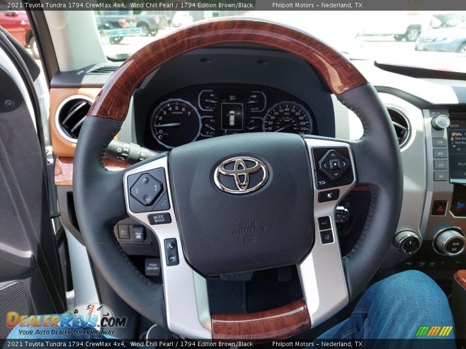 2021 Toyota Tundra 1794 CrewMax 4x4 Steering Wheel Photo #15