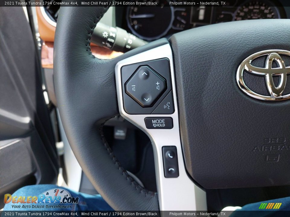 2021 Toyota Tundra 1794 CrewMax 4x4 Wind Chill Pearl / 1794 Edition Brown/Black Photo #16