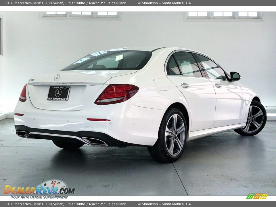 2018 Mercedes-Benz E 300 Sedan Polar White / Macchiato Beige/Black Photo #13